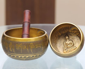 Tây Tạng cổ Thiền hát bát với vồ, tinh thần chữa bệnh, thiền hát bát 4 người mới bắt đầu âm thanh bát cho yoga - Product Image 1