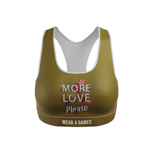 Sujetador de Yoga para mujer de alto soporte con estampado personalizado, Copa cómoda, Sujetador deportivo, estampado por sublimación transpirable de talla grande - Product Image 4