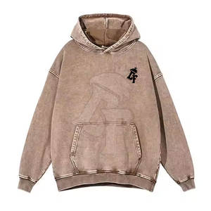 Top Trendy Acid Wash Effect Hoodies para hombres Tela cómoda y suave Durable para la venta en línea - Product Image 1