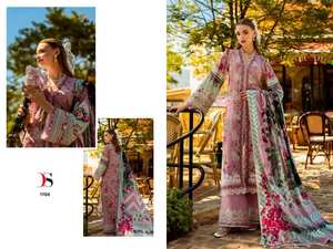 Designer Elaf Chikankari Premium Lawn coton/Chiffon Dupatta Costumes pakistanais disponibles au tarif de gros. - Product Image 4