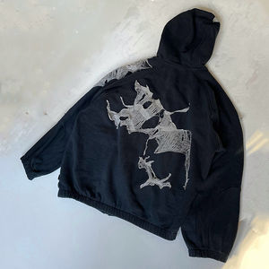 Fabricants de vêtements, polaire personnalisée 350 g/m², broderie, strass, streetwear écologique, style minimaliste, pull de qualité - Product Image 2