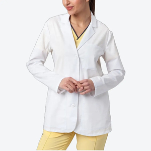 Venta caliente Stand Collar Ropa DE TRABAJO Elástico Logotipo personalizado Uniformes de hospital Scrubs Unisex Batas de laboratorio médico Scrubs Uniforme Set Ronpex - Product Image 1