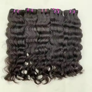 Extensions de cheveux Remy indiens Body Wave de couleur naturelle noire en vente en gros - Product Image 2