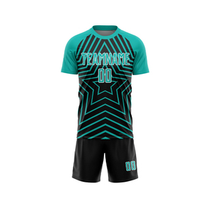 Dernier arrivage d'uniforme de football à manches courtes logo personnalisé vêtements d'entraînement et de sport maillot de football maillot de football respirant - Product Image 3