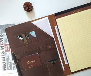 <span class=keywords><strong>2025</strong></span> thiết kế mới A4 Kích thước thư mục tập tin da bìa A4 danh mục đầu tư với Magnetic Binder Clip tập tin có thể làm cho logo LPF-0224 - Product Image 5