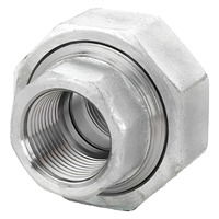 Connecteur union de tuyau fileté haute pression BSPT/NPT avec raccords de tuyau de traitement de surface polis