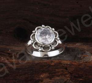 Women 10mm Eternity <b>Ring</b> Crystal <b>Quartz</b> Bezel Setting Solid 925 Sterling Silver Vermeil Minimalist Fine Jewelry For Engagement - Product Image 1