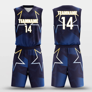 Kit de basket-ball personnalisé OEM nouveau design vêtements de sport respirant équipe club uniforme avec ballon de basket pour le Pakistan - Product Image 1