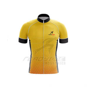 Jersey de ciclismo ventilado con cremallera completa y tres bolsillos traseros, traje de Ciclismo de ajuste de compresión para entrenamiento intenso, transpirable y elegante - Product Image 2