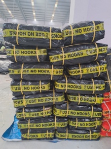 Lona PE negra personalizable 100-250gsm estilo liso impermeable con logotipo de marca personalizado - Product Image 2