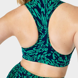 2024 Women's High Support Seamless Breathable Sports <b>Bra</b> Customized Front Logo Heat-Transfer Printed Best Quality - Product Image 3