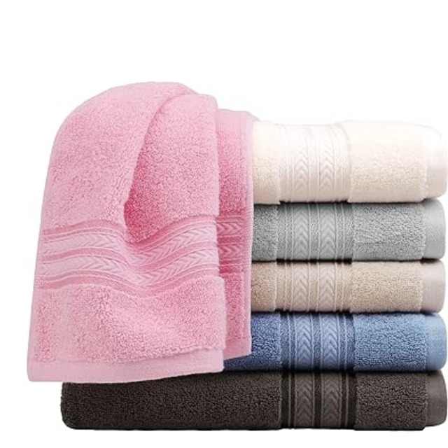 Custom Made Cotton Towel Hand Extra Soft Face Cloths 100% Cotton Multi Check Most Selling Home Towsls Bulk Quantity New Arrival