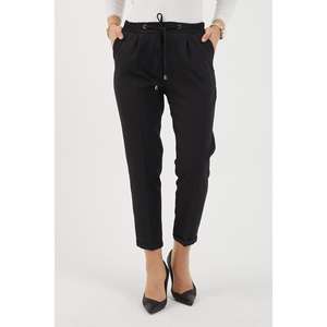 Women's <b>Elastic</b> Double Hem <b>High</b>-<b>Waisted</b> Casual <b>Trousers</b> XL Fashion Pants Breathable Pencil Style Palazzo with Wrinkled Technics - Product Image 1