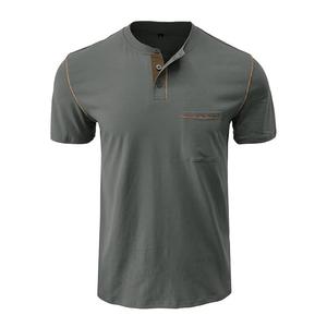 Camiseta de un solo Jersey de algodón 100% de alta calidad, Color sólido, manga corta, patrón liso, Logo, transpirable, precio de fábrica directo - Product Image 5