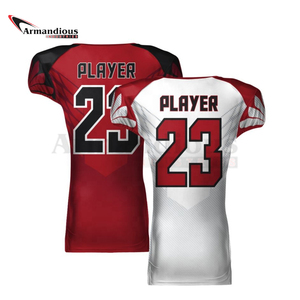 Dernier modèle de maillot de football américain unisexe imprimé bon marché haut de gamme respirant produit avec option grande taille uniforme américain - Product Image 5