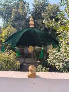 Velvet Cloth <b>Table</b> Stand Umbrella, Bali Umbrella Decor, Italian Style <b>Table</b> Decor, Luxury Dining <b>Table</b> Decoration,Coastal Decor - Product Image 3