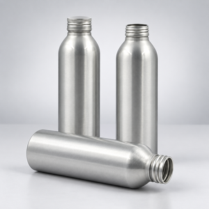 Bouteilles en aluminium vides avec bouchons à vis, contenants de qualité alimentaire pour les marques d'eau et de jus - Product Image 2