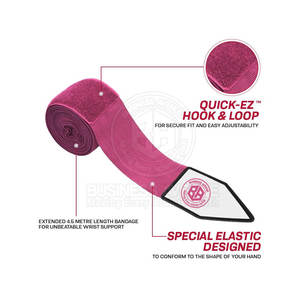 Bandes de boxe pour la salle de sport à prix avantageux, impression de logo personnalisée, bandes de boxe de haute qualité - Product Image 4