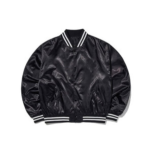 Nouveau Style Satin Vestes Homme Casual Solide Couleur Poche Mince Veste Pour Homme Style Haute Qualité Homme Vêtements Satin Veste - Product Image 1