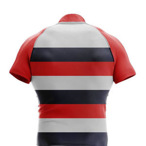 Vente en gros de nouveaux ensembles de maillots de rugby unisexes cousus et sublimés, design imprimé, shorts de qualité, séchage rapide, ensembles de maillots de rugby en solde - Product Image 4