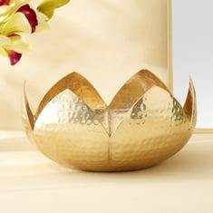 Hammered Decorative <b>Metal</b> <b>Bowl</b> for Stylish Home Decor - Product Image 6