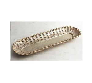 Fabricant artisanal indien de plateaux de service de qualité supérieure, décoration de table, plateau à collations pour bars, hôtels, plateau de service en métal, meilleur look - Product Image 1