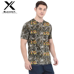 OEM Customized Men's Camo T-<b>Shirt</b> 100% Microfiber Jersey Slim Fit Tactical Short Sleeve Casual Wholesale Men Basic T <b>Shirts</b> - Product Image 6