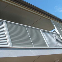 TOMA Vertical Aluminium Automatique Électrique Manuel Aile Persienne Volets Décoration Extérieure Stores Coupe-Vent