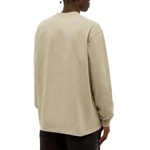 2025 hommes surdimensionné 100% coton T-Shirt 300 Gsm goutte épaule plaine Streetwear léger poids lourd plaine T-Shirt hommes imprimé - Product Image 2