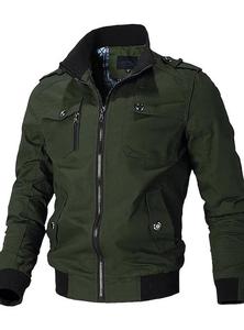 Chaqueta clásica de algodón 100% tejida que ofrece comodidad transpirable y construcción duradera para el uso diario - Product Image 3