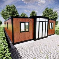 Maison préfabriquée solaire pliable, 2 à 3 chambres, maison portable pliable, cabane extensible de 40 pieds, maison conteneur pour hôtel