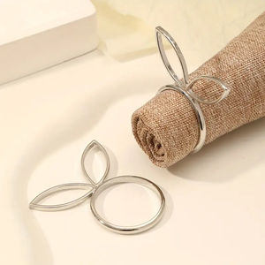 Servilletero de hoja dorada de diseño Vintage, servilletero de mesa, soporte de pañuelos, venta al por mayor, accesorio de servilleta de CENA DE Ramadán a buen precio - Product Image 6