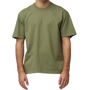 100% coton doux organique unisexe T-Shirt Logo personnalisé Streetwear Hip Hop taille haute qualité personnalisable hommes T-Shirts - Product Image 2