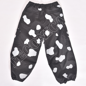 กางเกงสกีหุ้มฉนวนกันความร้อนสำหรับผู้ชายกางเกงเล่นสกีพิมพ์ลายวัวสีดำและสีขาว - Product Image 1