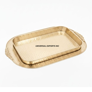 Bol à chocolat en métal de luxe à finition or mat avec assiette, décoration du Ramadan, vente chaude - Product Image 2