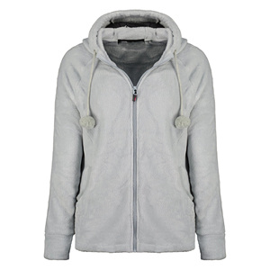 Veste en polaire à fermeture éclair respirante, coupe moderne, spéciale hiver, pour femmes, vêtements d'hiver durables, vêtements décontractés, veste à capuche réglable - Product Image 2