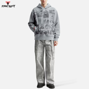 เสื้อฮู้ดขนแกะสำหรับผู้ชายเสื้อฮู้ดแบบกำหนดเองโลโก้ - Product Image 4