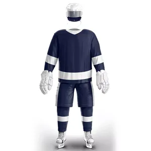 Conjunto de Uniforme de Hockey sobre Hielo Personalizado, Impresión Personalizada, Material de Spandex/Poliéster, Transpirable, Antibacteriano, Mangas Largas, Múltiples Tallas - Product Image 3