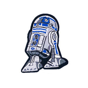 Patchs brodés thermocollants en tissu sergé avec logo Velcro Hook & Loop pour vêtements - Product Image 1