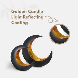 ที่วางโคมไฟชารูปทรงดวงจันทร์ดีไซน์ใหม่มีดีไซน์และขนาดที่กำหนดเองได้สำหรับการตกแต่งบ้านของคุณ - Product Image 2