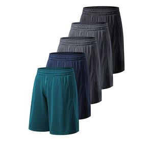 Pantalones cortos atléticos transpirables de verano XL para hombre, ropa deportiva elástica de secado rápido para entrenamiento en el gimnasio, chándales de entrenamiento con Logo impreso hasta la rodilla - Product Image 1
