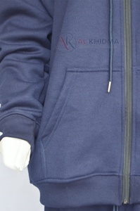 Ensemble de survêtement bleu marine personnalisé pour équipe, tenue de sport, jogging, 100 % coton biologique, délavage à l'acide, séchage rapide, respirant, fabricant - Product Image 6