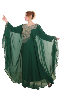 Modern Moroccan Islamic <b>Kaftan</b> for <b>Women</b> Long Floor-Length Beach Dress with Breathyable Long Sleeve ODM Supply - Product Image 1