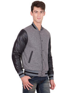 Chaqueta universitaria de lana con logotipo personalizado de calidad superior para hombre, tipo de cierre, bolsillos con botones, chaqueta Bomber de béisbol universitaria Letterman - Product Image 6