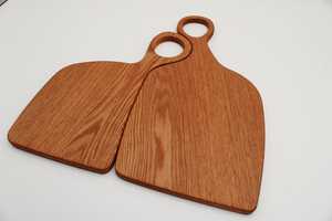 100% Premium Quality Wooden Chopping Board Set of Two Dishwasher Safe for <b>Kitchenware</b> Use - Product Image 2
