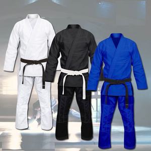 Kimono de Jiu-Jitsu Brésilien Confortable 100% Coton Tissage Doré Bleu Noir Blanc Bleu Marine Rose - Product Image 1