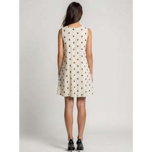 Vestido Midi de Algodón 100% Tejido Dobby Estampado, Corte A Relajado, Elegante para Oficina, Casual con Cremallera Decorativa, Sexy para Verano, Tallas XS-5XL - Product Image 4