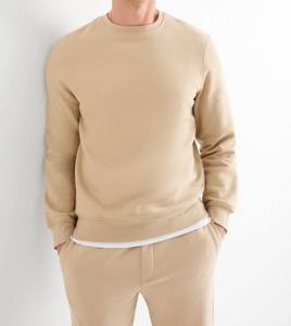 Sudadera para hombre más vendida, nueva llegada, sudadera de Color sólido con logotipo personalizado de fábrica, sudadera para hombre de algodón y poliéster con cuello redondo para hombre - Product Image 1