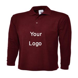 Vente directe d'usine Polos à manches longues confortables pour hommes Chemises formelles et décontractées avec logo personnalisé avec motif uni Bangladesh - Product Image 2