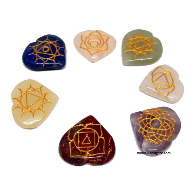 7 Chakra Heart Shape